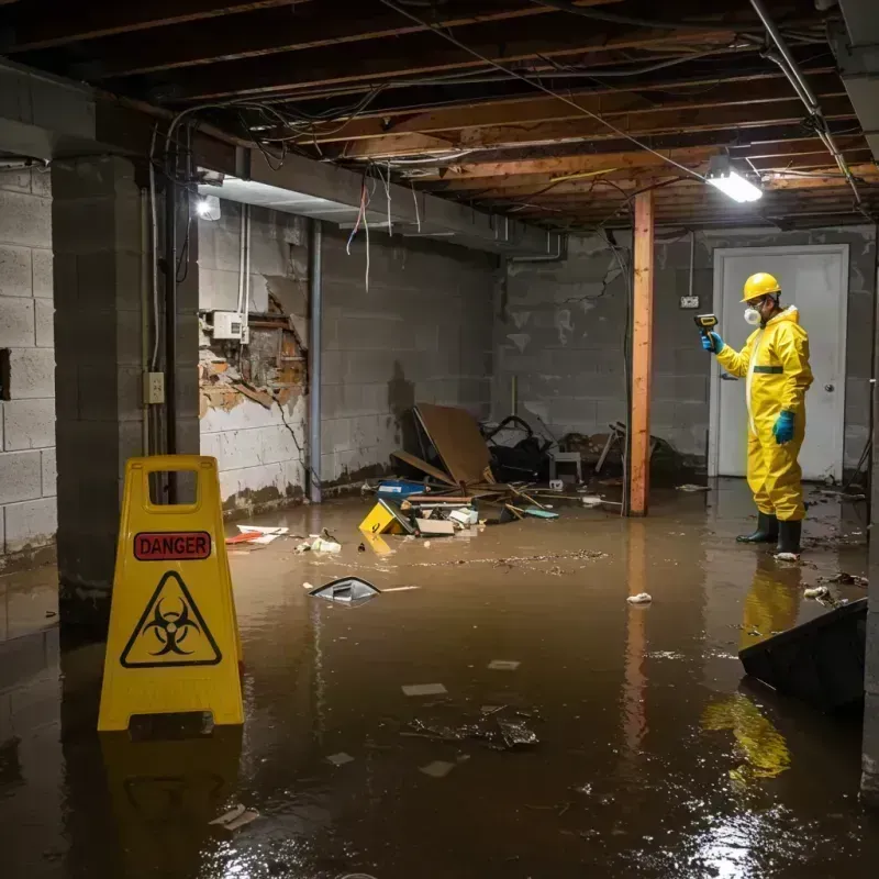 Flooded Basement Electrical Hazard in Platte, SD Property